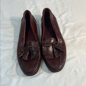 Elegant Burgundy Tassel Loafers for Men